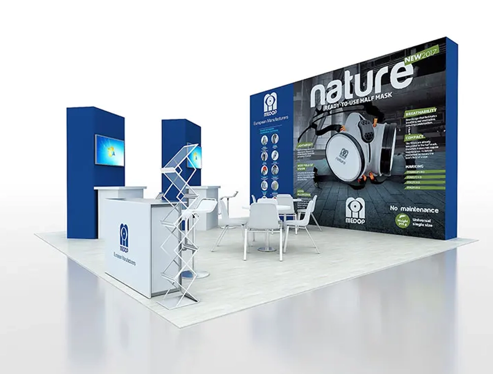 Creative 20x20 trade show booth ideas